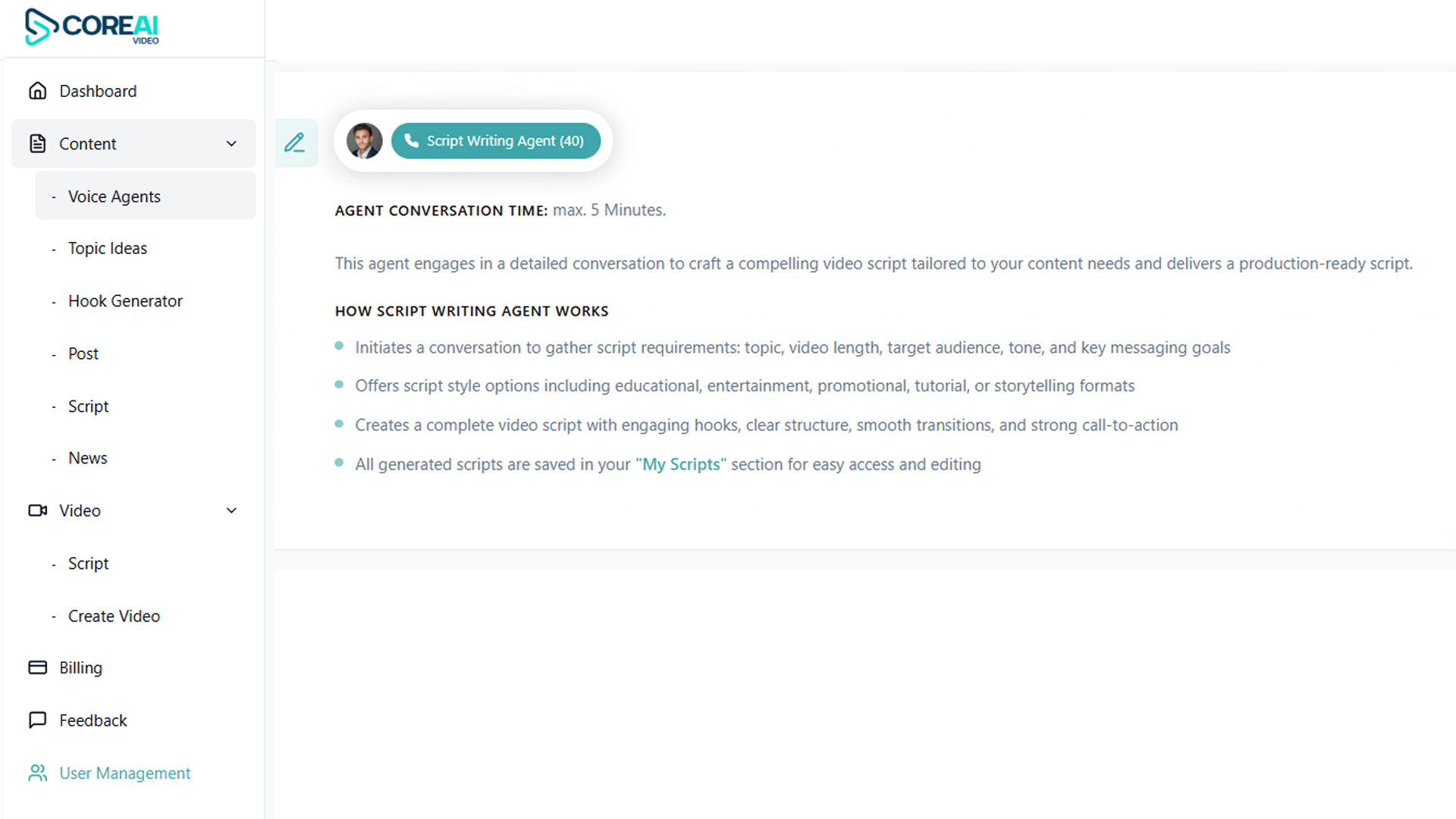 CoreAIVideo Platform